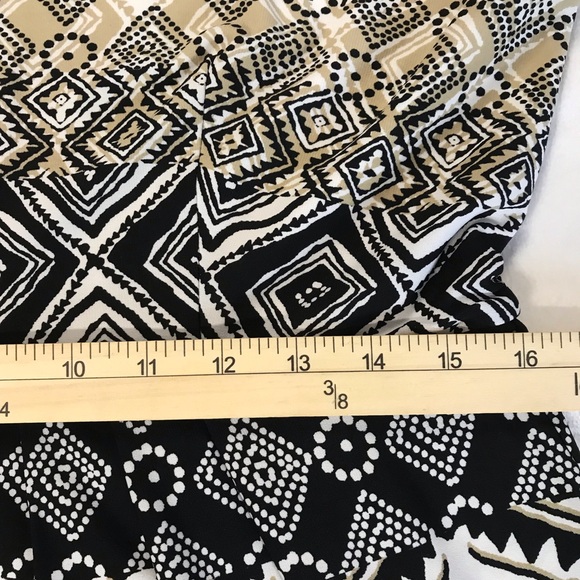 Roz & Ali Sleeveless Blouson Dress Women’s Size 10 Multicolor Round Beaded Neck - Picture 9 of 16